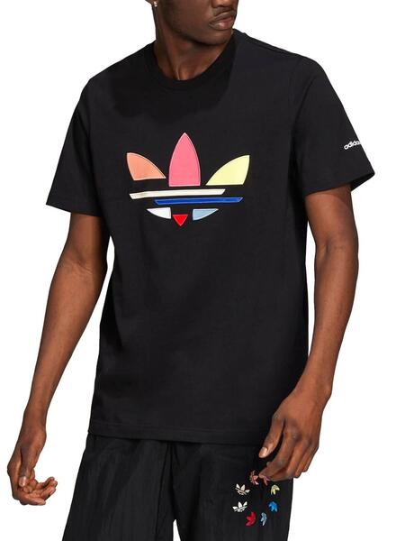 T-Shirt Adidas ST Noire Multicolore pour Homme