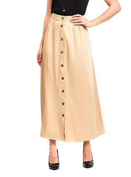 Jupe Vila Giliana Camel Femme