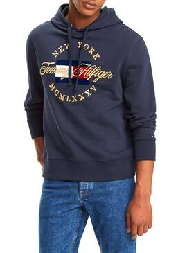 Sweat Tommy Hilfiger Icon Artwork Marin Homme