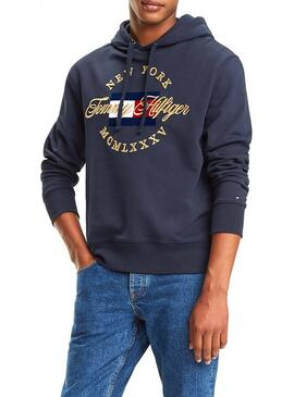 Sweat Tommy Hilfiger Icon Artwork Marin Homme