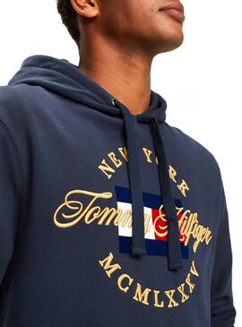 Sweat Tommy Hilfiger Icon Artwork Marin Homme
