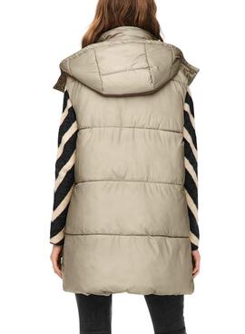 Gilet Only Demy Padded Gris pour Femme
