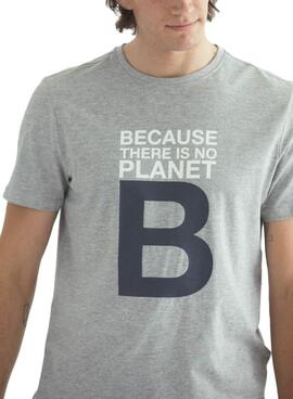 T-Shirt Ecoalf Great B Gris pour Homme