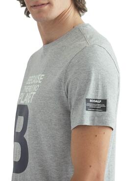 T-Shirt Ecoalf Great B Gris pour Homme