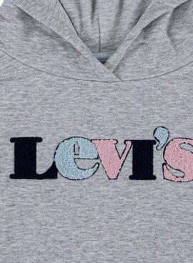 Sweat Levis College Gris pour Fille