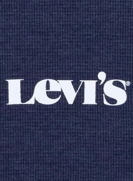 T-Shirt Levis Waffle Bleu pour Garçon