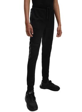 Pantalon Survêtement Calvin Klein Knitted Noire Garçon