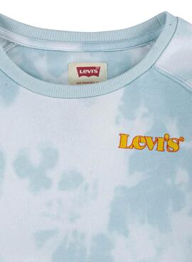 Sweat Levis Benchwarmer Tie Dye Bleu pour Fille