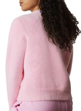 Sweat Lacoste Live Coton Rose pour Femme