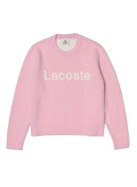 Sweat Lacoste Live Coton Rose pour Femme