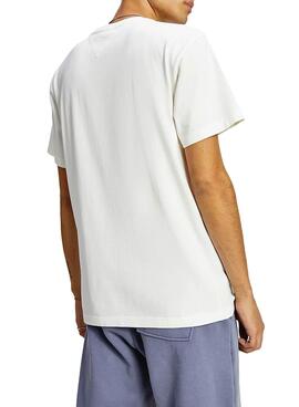 T-Shirt Tommy Jeans Collegiate Blanc pour Homme