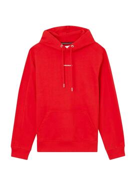 Sweat Calvin Klein Micro Branding Rouge Homme