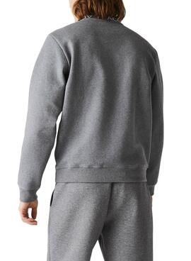 Sweat Lacoste Mine Gris pour Homme