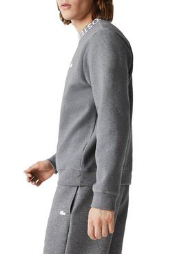 Sweat Lacoste Mine Gris pour Homme