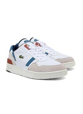 Baskets Lacoste T-Clip Blanc pour Homme