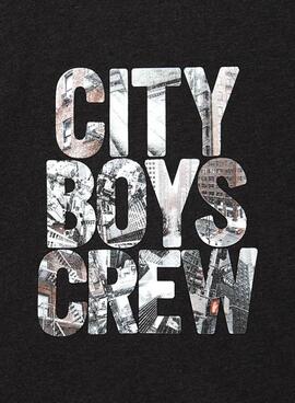 T-Shirt Mayoral `City Boys Crew´ Gris pour Garçon