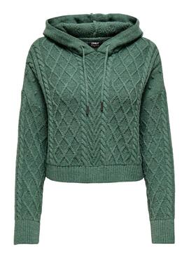 Pull Only Freeze Vert pour Femme