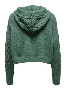 Pull Only Freeze Vert pour Femme