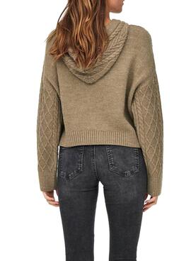 Pull Only Freeze Vert pour Femme