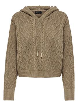 Pull Only Freeze Vert pour Femme