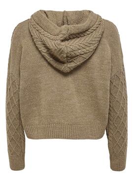 Pull Only Freeze Vert pour Femme