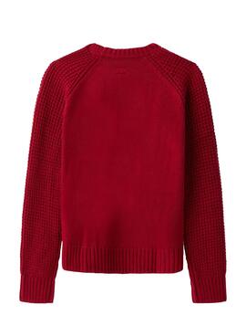 Pull Pepe Jeans Linda Rouge pour Fille
