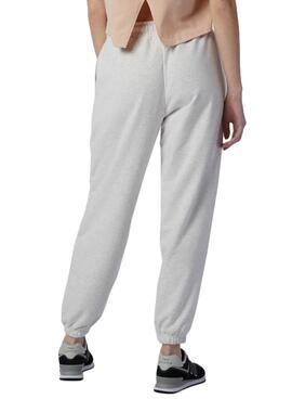 Pantalon Survêtement New Balance Athletics Gris Femme