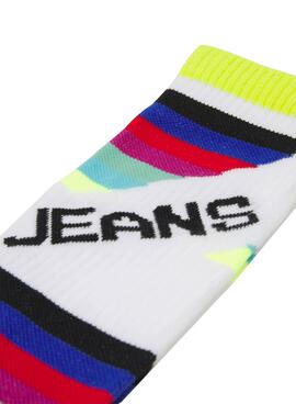Chaussettes Tommy Jeans Blanc Unisexe