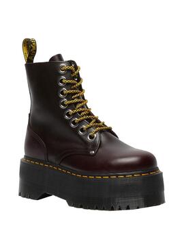 Bottes Dr. Martens Plateforme Jadon Max Grenat