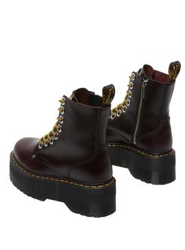 Bottes Dr. Martens Plateforme Jadon Max Grenat