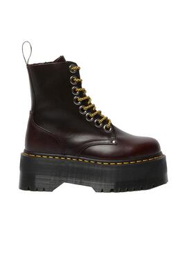 Bottes Dr. Martens Plateforme Jadon Max Grenat