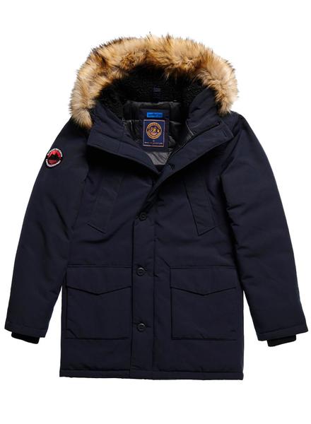 parka superdry homme bleu marine