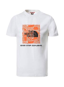 T-Shirt The North Face Box Logo Blanc