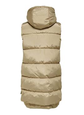 Gilet Only Nora Puffer Vert pour Femme