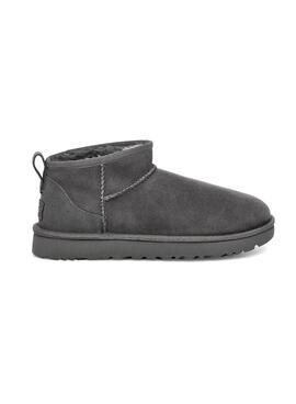 Bootss UGG W Classic Ultra Mini Gris pour Femme