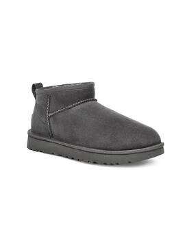 Bootss UGG W Classic Ultra Mini Gris pour Femme