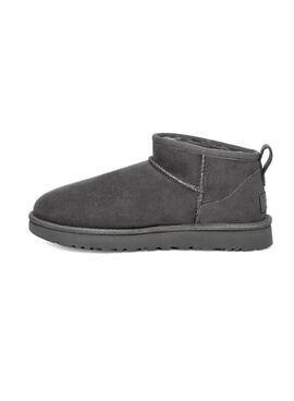 Bootss UGG W Classic Ultra Mini Gris pour Femme