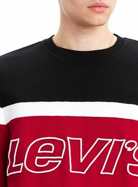 Sweat Levis Pieced Noir Homme 
