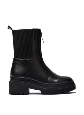 Bottines Pepe Jeans Rock Zip Noire pour Femme