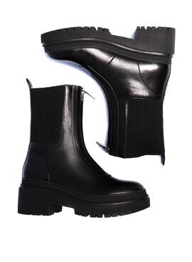 Bottines Pepe Jeans Rock Zip Noire pour Femme