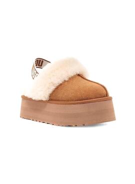 Baskets UGG W Funkette Marron pour Femme