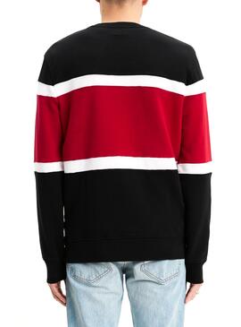 Sweat Levis Pieced Noir Homme 