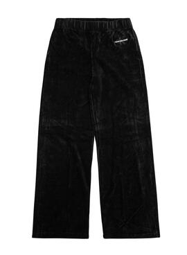 Pantalon Calvin Klein Jogging en Velours côtelé Noire Femme