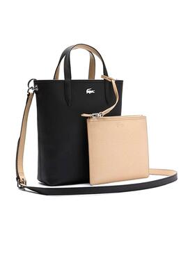 Sac à main Lacoste Réversible Noire Beige pour Femme