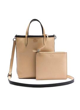 Sac à main Lacoste Réversible Noire Beige pour Femme