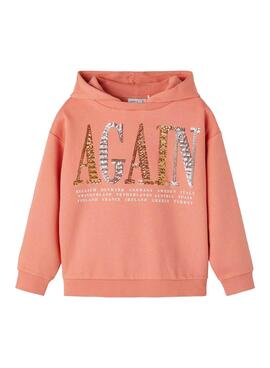 Sweat Name It Nifish Corail pour Fille