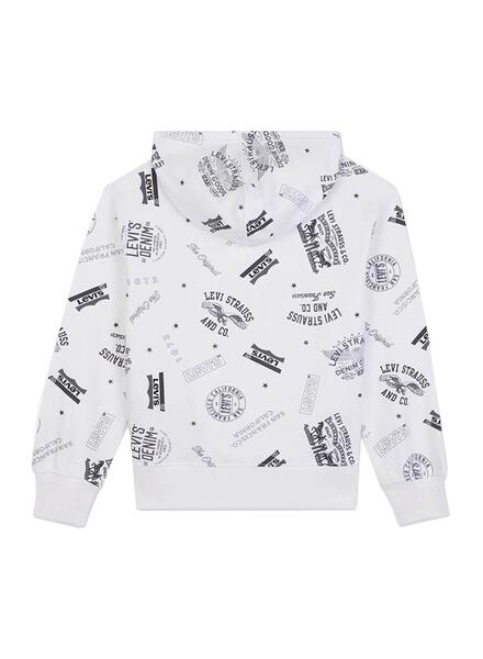 Sweat Levis Logo Vintage Blanc pour Garçon