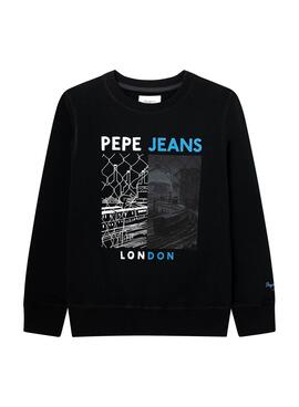 Sweat Pepe Jeans Jonas Noire pour Garçon