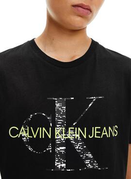 T-Shirt Calvin Klein Monogram Noise Garçon