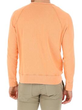 Sweat Polo Ralph Lauren Knit Orange Homme